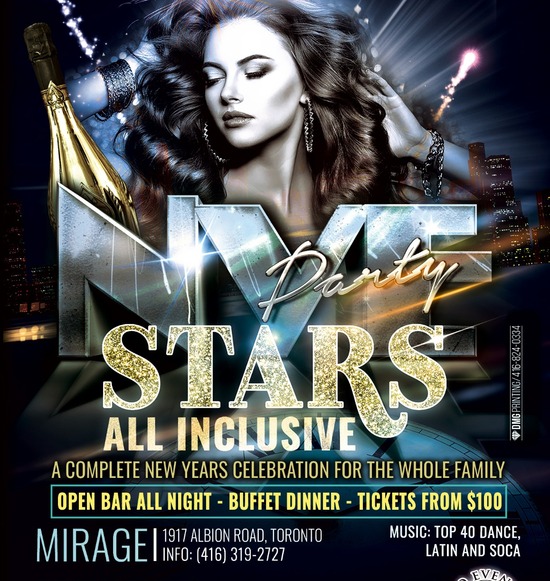 Stars New Year's 2025- ALL INCLUSIVE